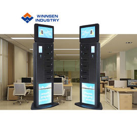 Winnsen सेल फोन चार्जिंग स्टेशन 19 इंच की बड़ी स्क्रीन डिजिटल साइनेज पेपा पर पेमेंट डिवाइस के साथ है