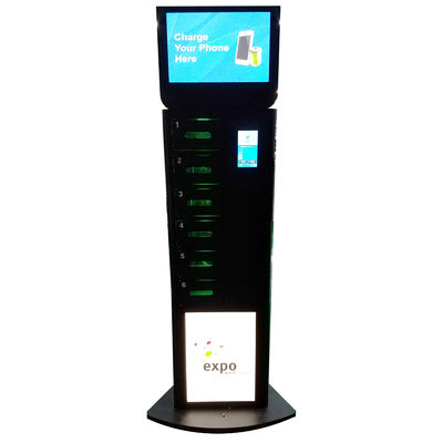 Winnsen सेल फोन चार्जिंग स्टेशन 19 इंच की बड़ी स्क्रीन डिजिटल साइनेज पेपा पर पेमेंट डिवाइस के साथ है